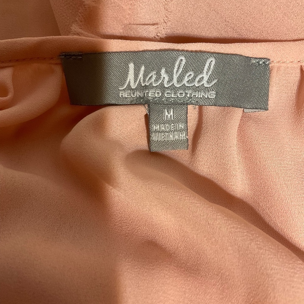 MARLED Pink Sheer Top - Picture 5 of 5